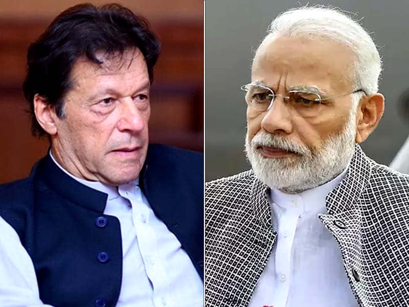 pakistan pm imran khan left and india pm narendra modi right photo express file