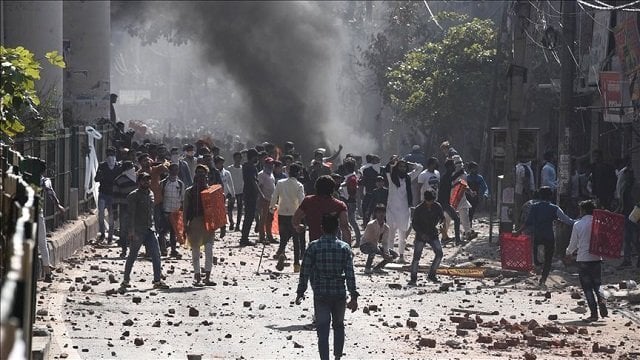 protesters in dhaka call on their govt to cancel invitation to indian premier due to recent violence in delhi photo anadolu agency