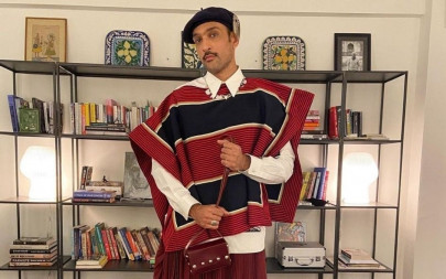 ali sethi walks tall in eccentric red skirt for his time100 next gala