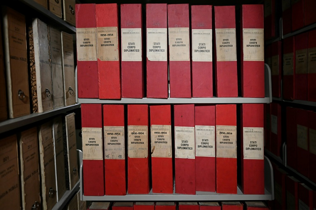 the mountain of documents took 14 years for holy see archivists to prepare for release photo afp the mountain of documents took 14 years for holy see archivists to prepare for release photo afp