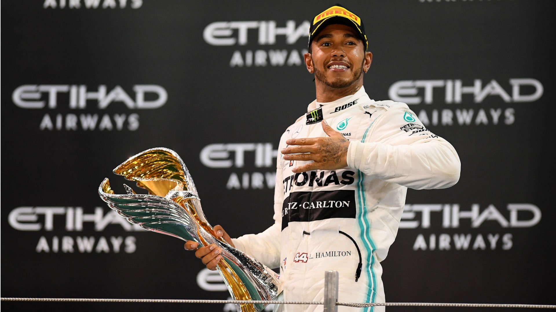 british driver is one win away from equalling schumacher s world titles record photo afp