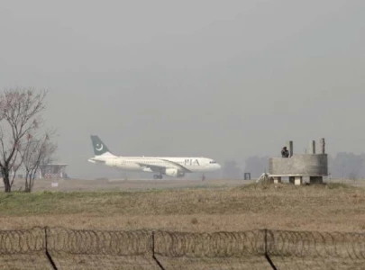 pia flight escapes two accidents
