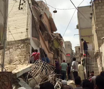 13 dead over 30 injured as five storey residential building collapses in karachi 13 dead over 30 injured as five storey residential building collapses in karachi