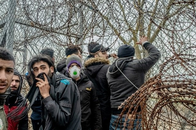 migrants arriving at the turkish border with greece faced barbed wire border guards and tear gas photo afp migrants arriving at the turkish border with greece faced barbed wire border guards and tear gas photo afp