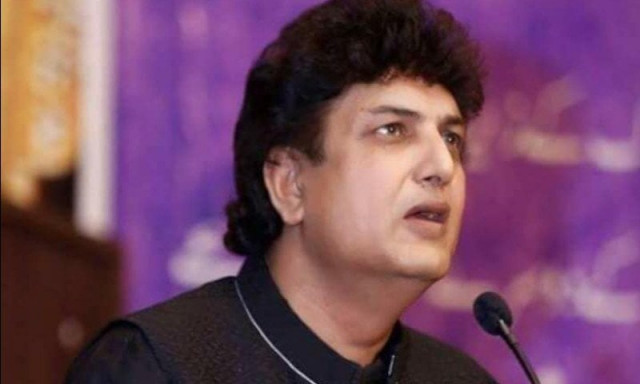 the famous writer hurled abuse at human rights activist marvi sirmed during a tv talk show on march 3 photo express file