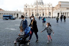 the vatican is entirely surrounded by italy which is battling the most deadly outbreak outside of china photo afp