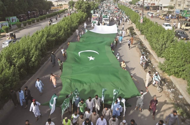 flags were hoisted throughout the city photo afp flags were hoisted throughout the city photo afp