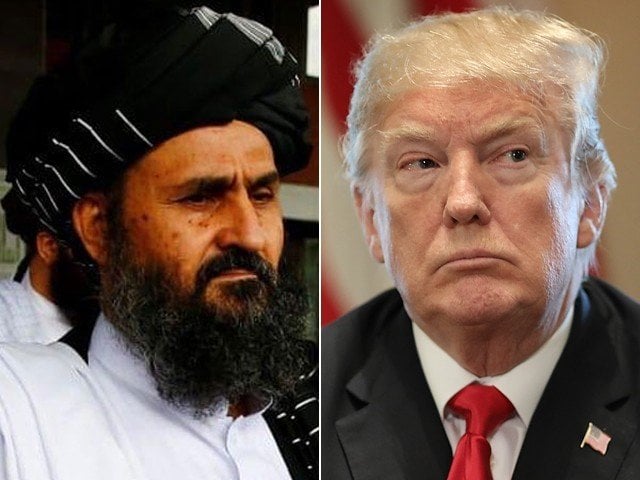 us president donald trump recently has telephonic conversation with mullah berader left photos file