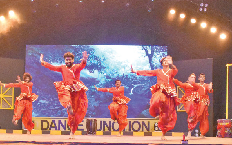 renowned dancer adnan butt and his team perform during the dance junction volume ii photo express