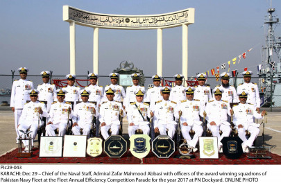 pakistan navy conducts annual efficiency competition parade