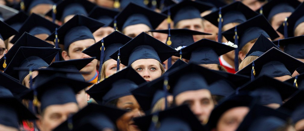 a reuters file photo of students at a graduation ceremony