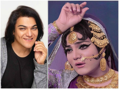shoaib khan pays tribute to the late rani jee with latest look