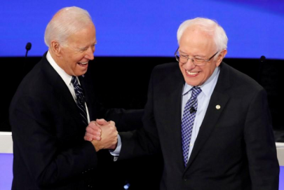 biden to sanders together we will beat donald trump biden to sanders together we will beat donald trump