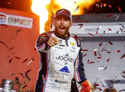 ross chastain wins thrilling nascar coca cola 600 race