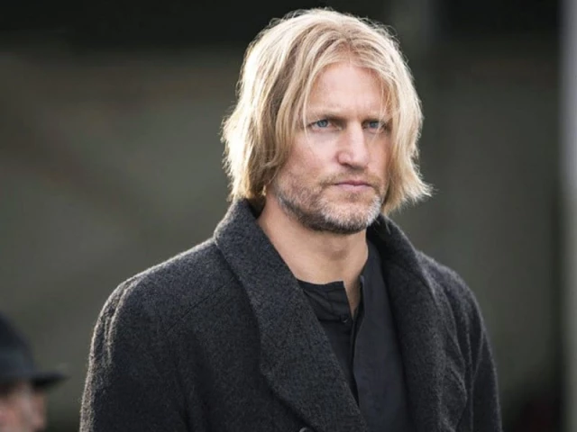 haymitch abernathy was portrayed by woody harrelson in the hunger games photo file