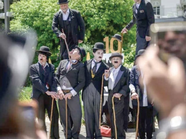 Swiss museum marks anniversary with Charlie Chaplin lookalike gathering