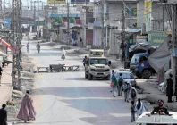 following violent clashes triggered by the imposition of emergency rule in khyber pakhtunkwa photo afp following violent clashes triggered by the imposition of emergency rule in khyber pakhtunkwa photo afp