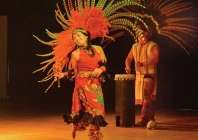 artists perform a dance on the occasion of the world cultural festival at the arts council of pakistan karachi on thursday photo jalal qureshi