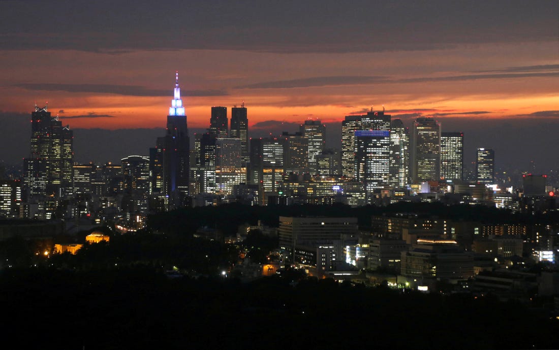 a reuters file photo of tokyo skyline