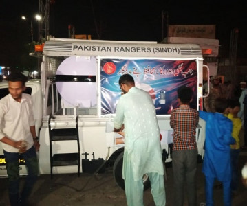 in pictures sindh rangers offers karachiites help to fight coronavirus in pictures sindh rangers offers karachiites help to fight coronavirus