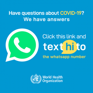 who health alert brings covid 19 facts to billions via whatsapp