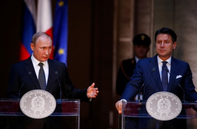 russian army to send coronavirus help to italy after putin phone call