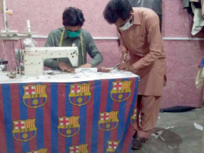 polyclinic starts making face masks sanitizer polyclinic starts making face masks sanitizer