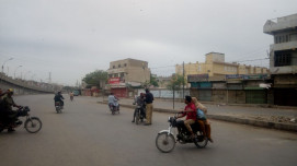karachi wakes up to life under lockdown photo express