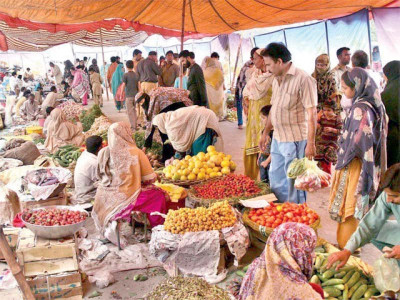 demand for food items surges as people throng markets