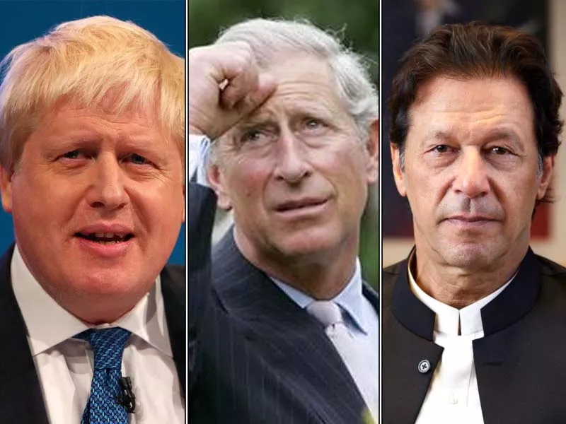 a picture collage of prime minister imran khan uk prime minister boris johnson and prince of wales charles philip arthur george photo express file a picture collage of prime minister imran khan uk prime minister boris johnson and prince of wales charles philip arthur george photo express file