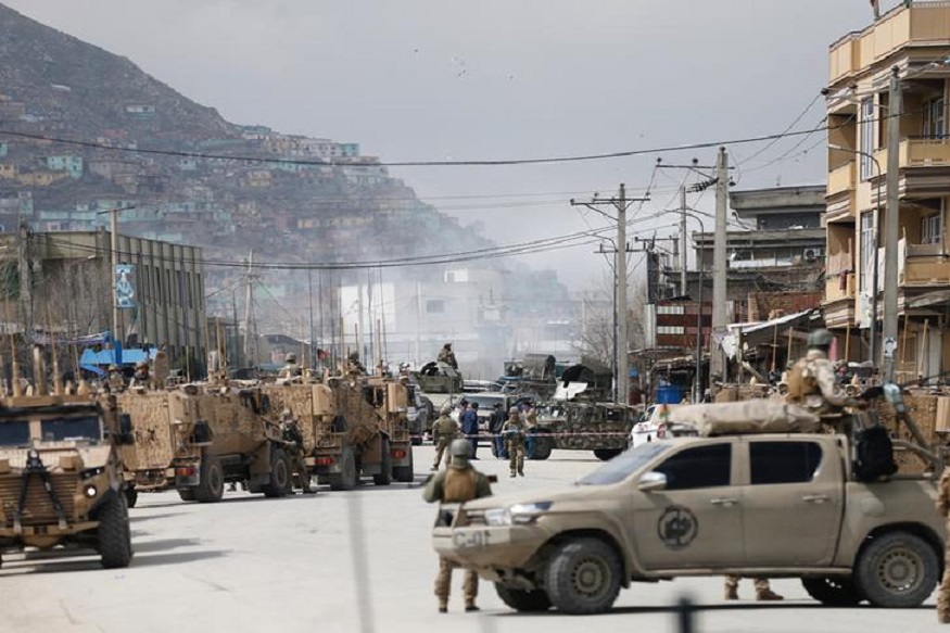 afghan security forces inspect near the site of an attack in kabul afghanistan march 25 2020 photo reuters file