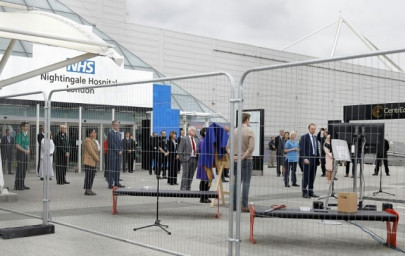 new 4 000 bed coronavirus field hospital opens in london new 4 000 bed coronavirus field hospital opens in london