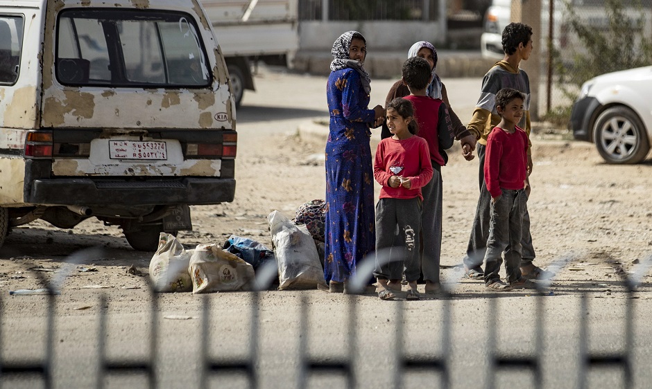 Displaced Syrians. PHOTO: AFP 