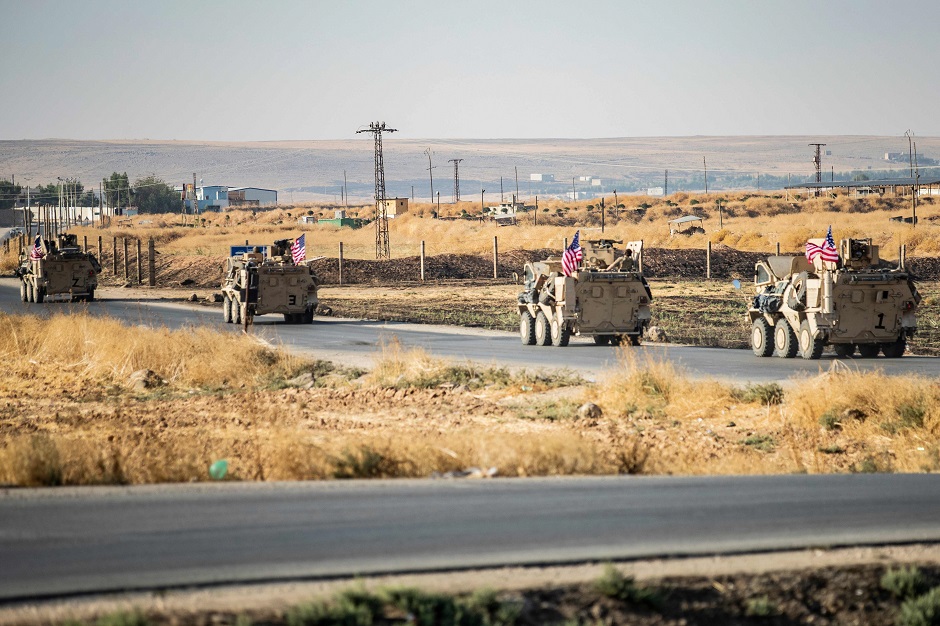 A US military vehicle patrols. PHOTO: AFP