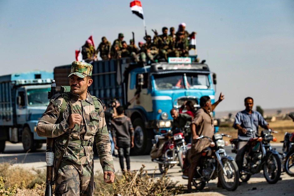  Syrian government forces. PHOTO: AFP 