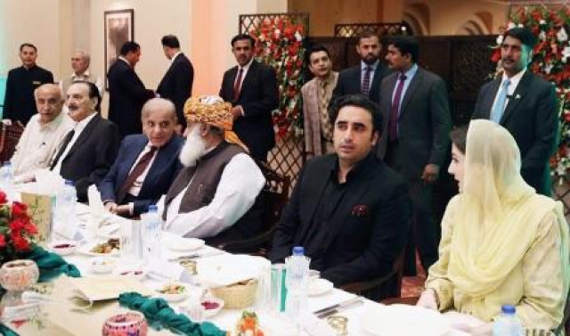 opposition leaders interact during a luncheon hosted by ppp chairman bilawal bhutto zardari in islamabad photo inp file opposition leaders interact during a luncheon hosted by ppp chairman bilawal bhutto zardari in islamabad photo inp file