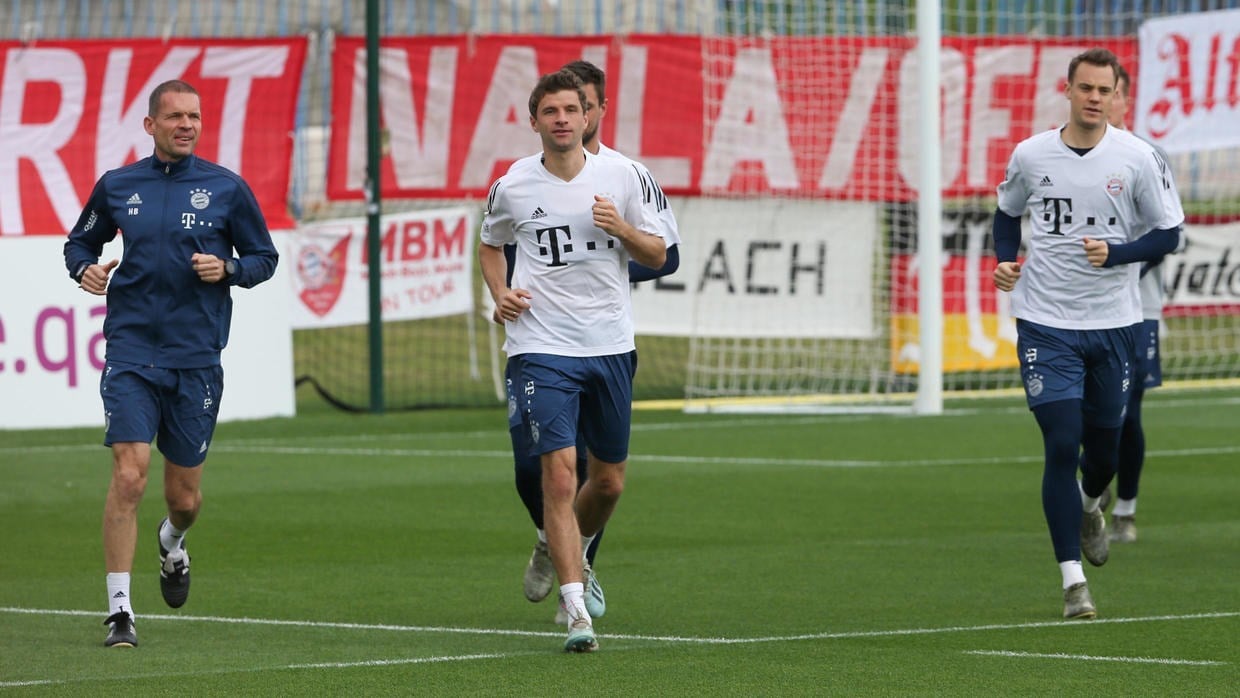 bayern munich deciding to train players in small groups to minimise the risk of infection photo afp