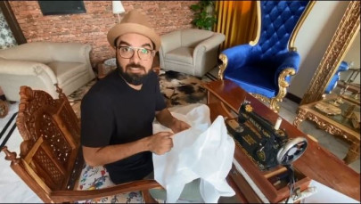 yasir hussain stitches protective suit for doctors with iqra aziz yasir hussain stitches protective suit for doctors with iqra aziz