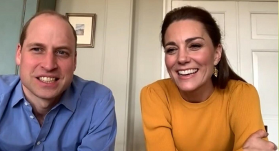 britain s william and wife kate surprise school children with video call britain s william and wife kate surprise school children with video call