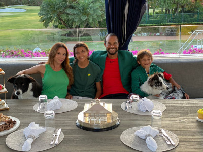 tiger enjoys masters champions dinner quarantine style tiger enjoys masters champions dinner quarantine style