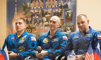 space station crew blast off despite virus hit build up space station crew blast off despite virus hit build up