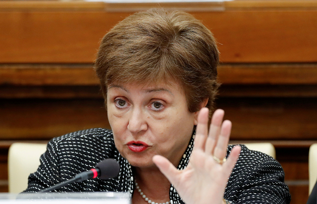 imf managing director kristalina georgieva speaks during a conference hosted by the vatican on economic solidarity at the vatican february 5 2020 photo agencies