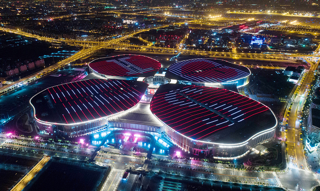 aerial photo taken on oct 21 2018 shows the national exhibition and convention center shanghai the main venue of the first china international import expo ciie in shanghai east china photo xinhua news agency aerial photo taken on oct 21 2018 shows the national exhibition and convention center shanghai the main venue of the first china international import expo ciie in shanghai east china photo xinhua news agency