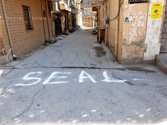a file photo of a street sealed
