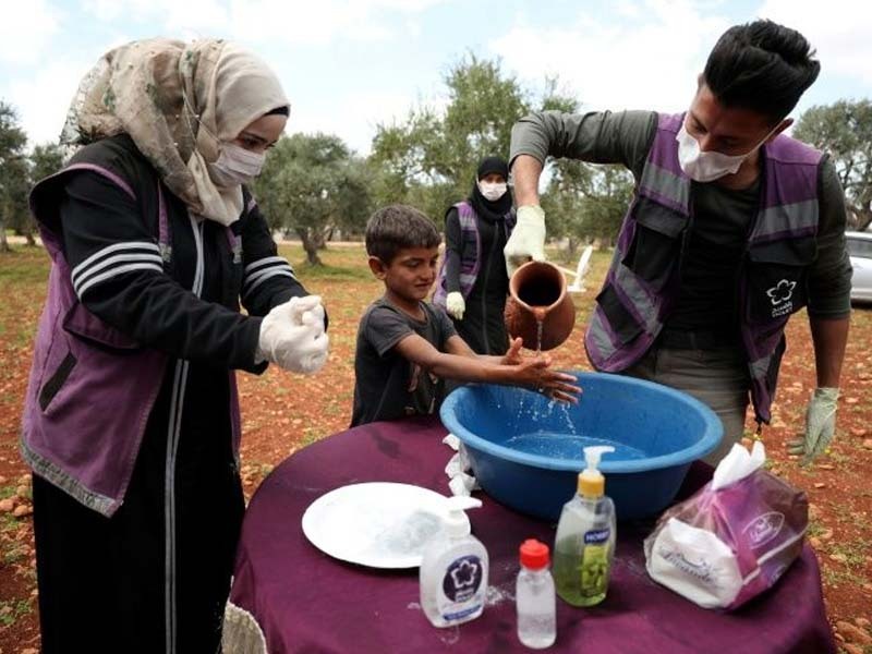 hand washing with soap is considered as best prevention against covid 19 photo afp