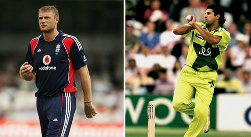 wasim akram played a massive part in my career andrew flintoff