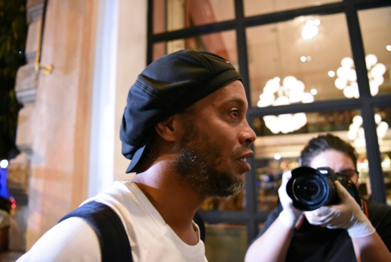 ronaldinho and his business manager brother roberto are occupying two 350 a night suites at palmaroga hotel just a couple of blocks from government headquarters photo afp