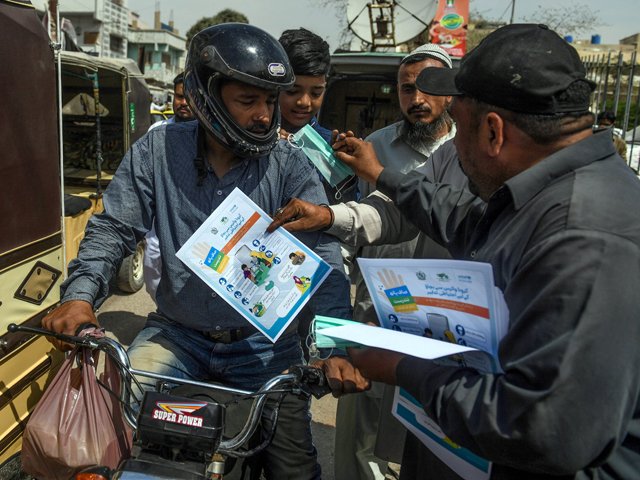 183 patients assisted by sindh rescue and medical services tested positive for covid 19 photo file afp