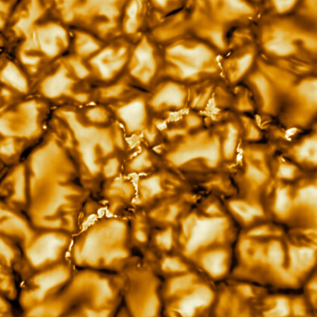 'Boiling' plasma that covers the Sun is seen in the highest-ever resolution images of the star, taken by the new Daniel K. Inouye Solar Telescope. PHOTO: AFP