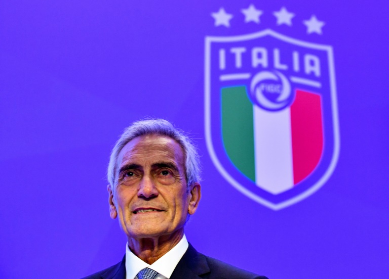 the president of the figc gabriele gravina said it would take three weeks to prepare after the end of the coronavirus lockdown in the country currently scheduled for may 4 photo afp